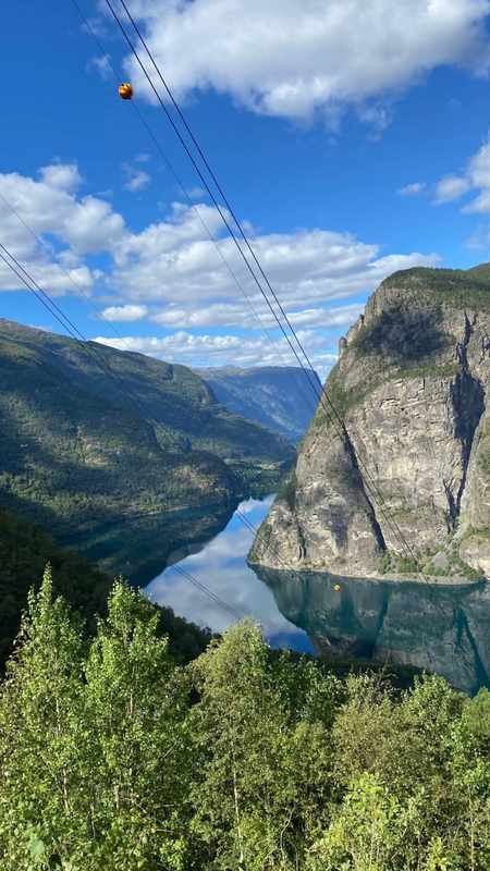 Grimsetelvi Waterfall, Western Norway — Scenic waterfall in Aurland Municipality, Vestland County, near Flåm